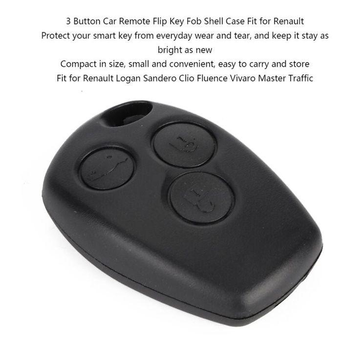 For Valve Installation 3 Button Car Remote Key Fob Case Shell Remote Control Shell Case