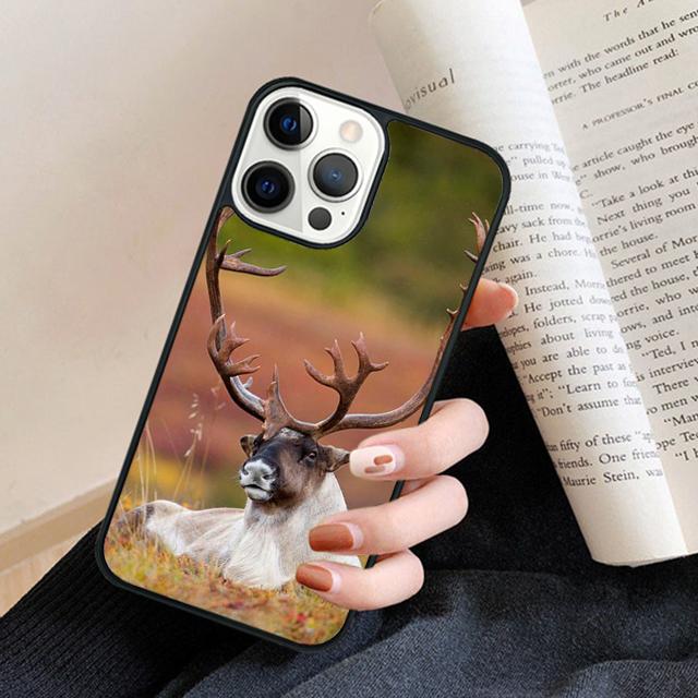 Beautiful Nature Wild Reindeer Moose Stag Phone Case Back Cover for iPhone 17 Air 16 15 14 13 11 12 Pro Max Plus