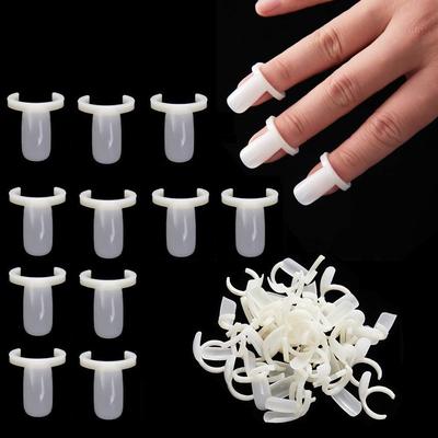 50 Stück Acryl-Kunstnägel, vollständige Abdeckung, Nagelspitzen, Nagellack, UV-Gel, Farb-Pops, Display, Nagelkunst, Ring-Stil