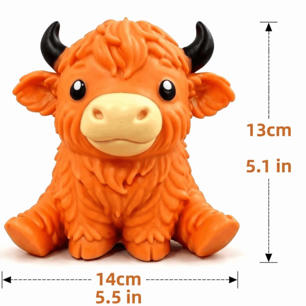 Squeeze Highland Cow Squishies Toy Slow Rising Highland Cow Sensory Toy Kids Gifts
