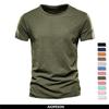 Cotton Men's T-shirt Casual Soft Fitness Summer Thin T-shirts Men's Home Clothes O-Neck Short Sleeve Soild T-Shirt for Men