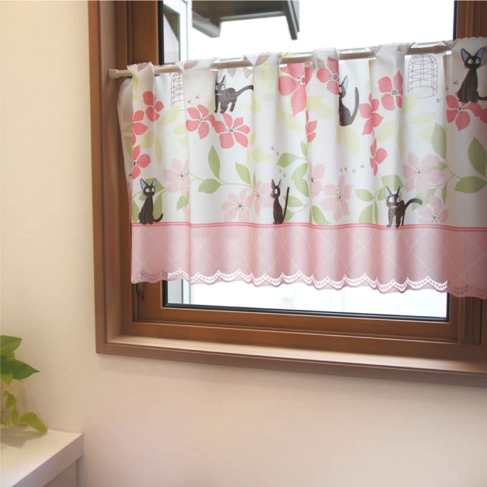 

Noren Kobo Delivery Service Jiji Cafe Curtain for Small Width 120cm x Length 11112 Kiki s Windows, Stylish, Enfleur, 47cm,