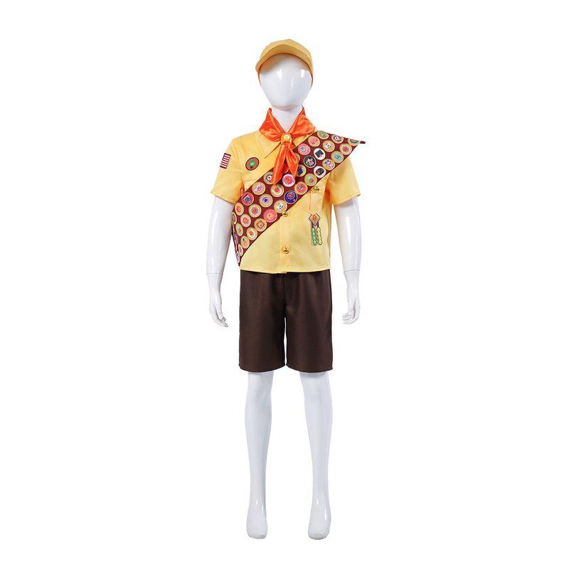 Maison volante Russell Costume de Cosplay Petit Explorateur Personnage de Film Russell Tenue de Cosplay