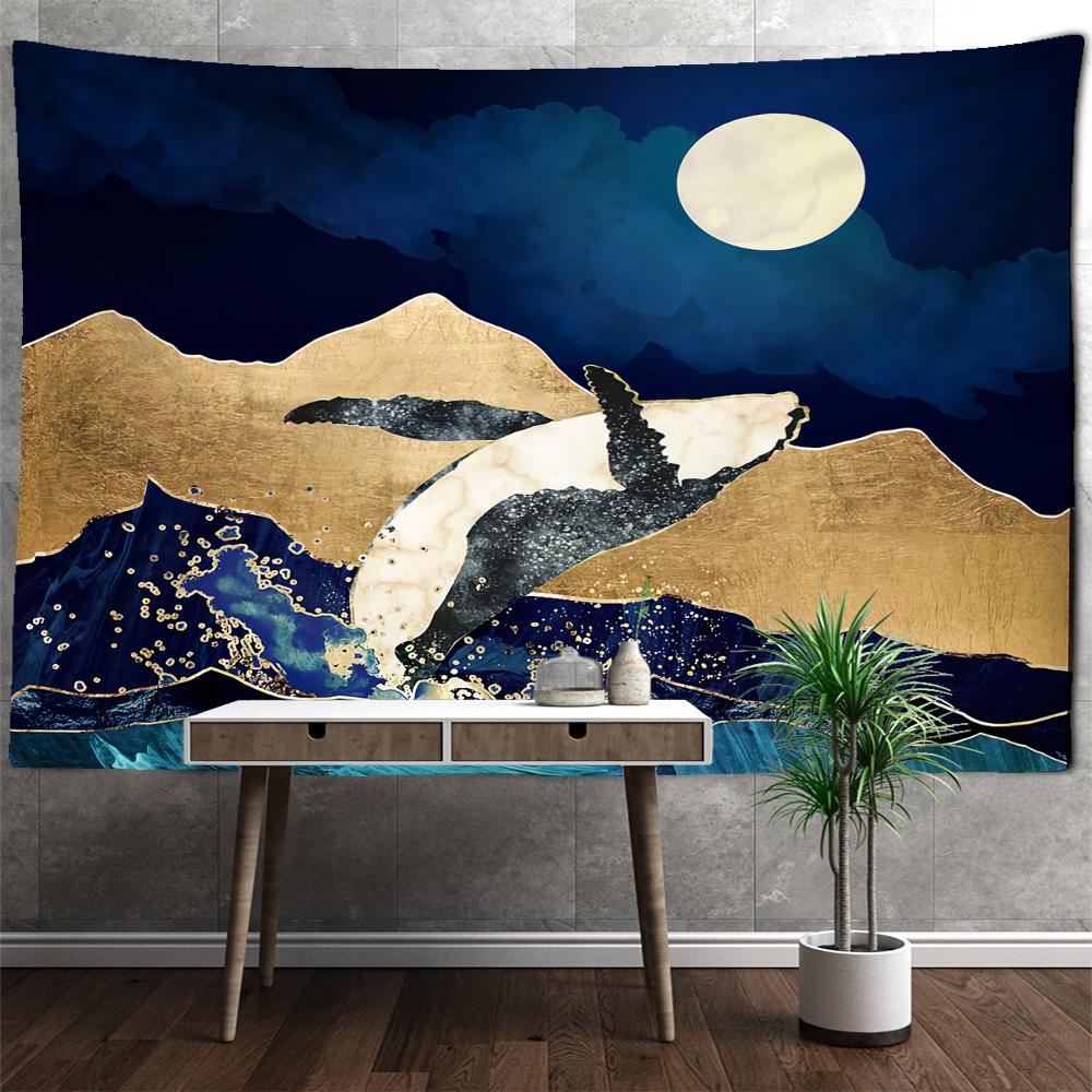 Винтажная картина маслом «Падение кита» — фото 5