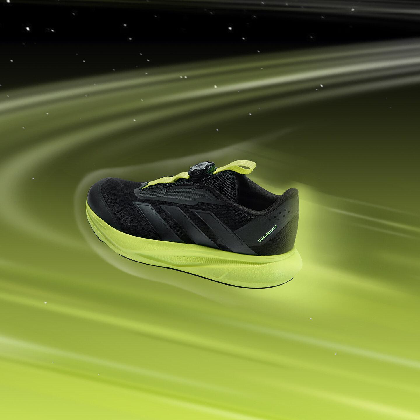 Adidas DURAMO SL 2.0 Rebound Low top Kids Running Shoes Black Yellow 28