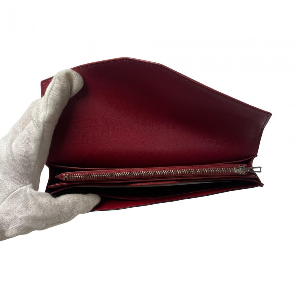 Used HERMESPurse Red series Evercolor Women