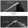 BARCUR Classic Polarized Sunglasses For Both Men Women Essential For Outdoor Driving Business Leisure Sunglasses