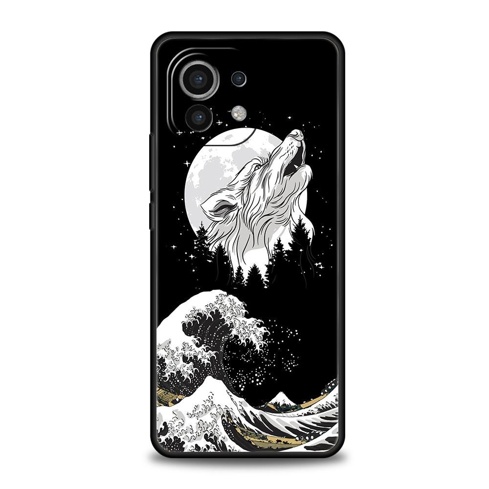 Golden Great Wave Kanagawa Surf Case For Xiaomi Poco X4 X3 NFC F3 F4 M3 M4 Mi Note 12T 10 12 11 Ultra 11T Pro 10T Lite 9T Cover
