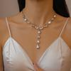 Folded Irregular Triangle Pea Collarbone Chain Personality Premium Necklace