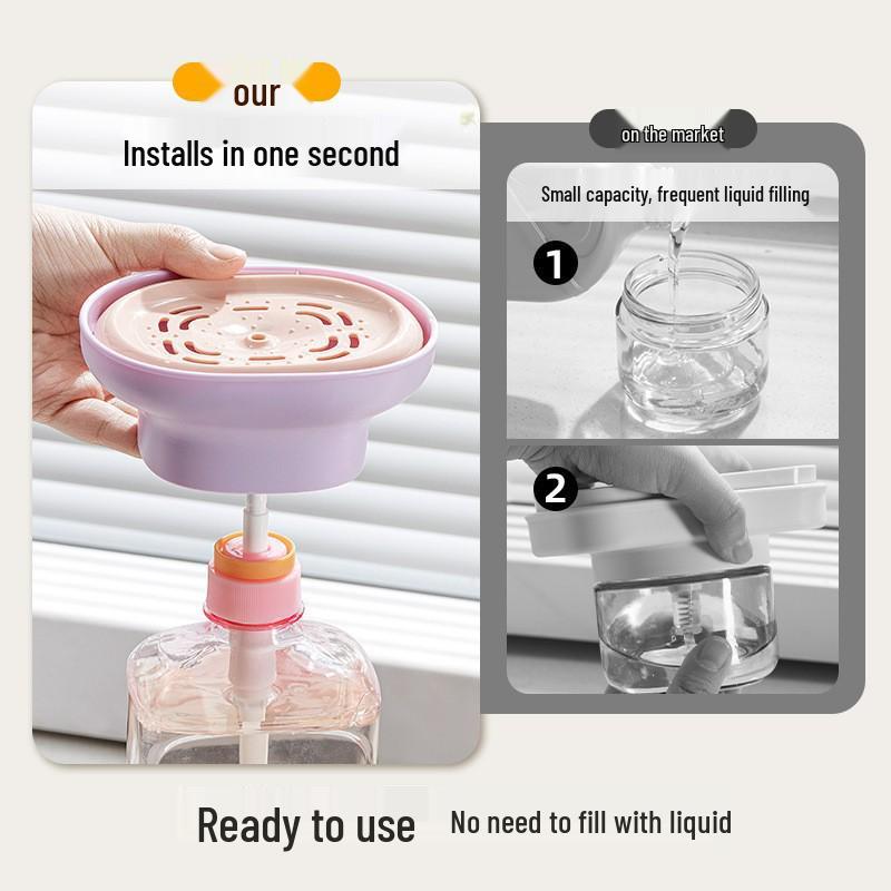 Foaming Dish Soap Dispenser with Sponge Holder