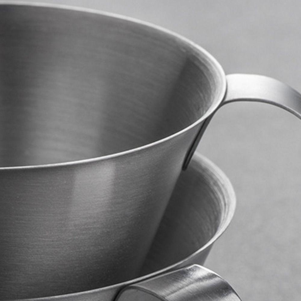 Stainless Steel Pitcher Cup Spout Ounce Cup Espresso Measuring Cup  Barista