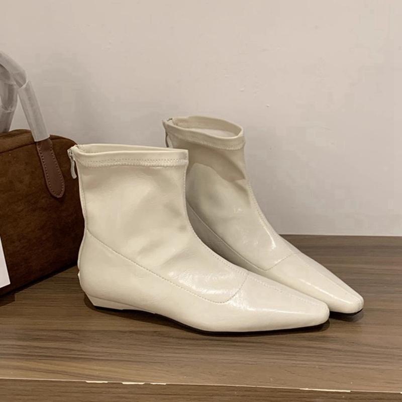 Fashion SUOJIALUN Winter New Brand Women Ankle Boots Fashion Square Low Heel Casual Short Boots Back Zip Ladies Dress Chelsea Boost