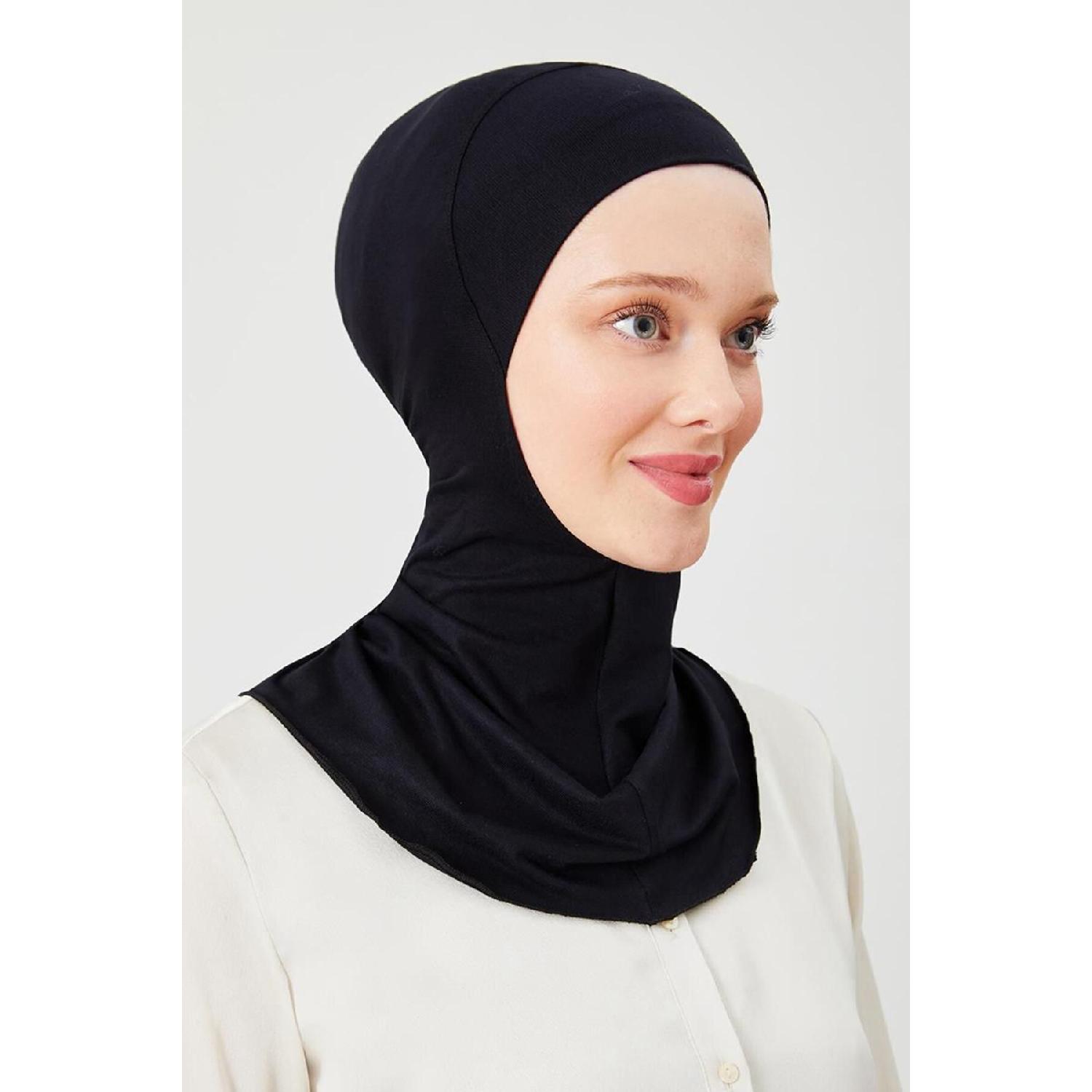 

Black Hijabchi Neck Collar Bonnet чорний