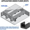 U Boat Floor Floaters(10Pcs), Rubber Joist Isolators Sound Isolation Clip Decoupler For Subfloor Sound Dampening
