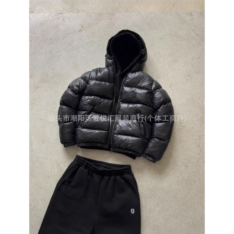 Ziemas burtu izšuvums Streetwear ar kapuci