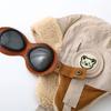 Weiche Kinderplüsch-Pilotenmütze Warme Lei Feng Mütze Herbst Kinder Ohrenklappenmütze Skifahren