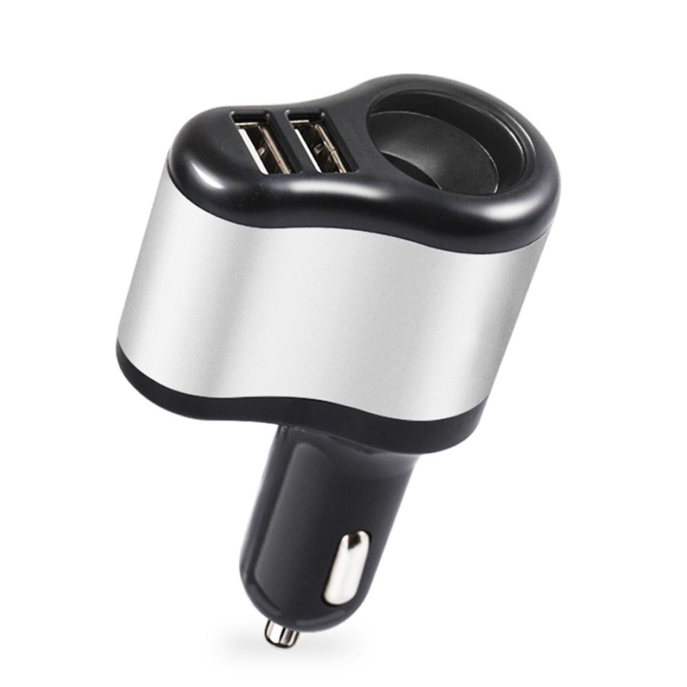 

Двойной USB Электронная зажигалка Зарядное гнездо для автомобильной зажигалки Разветвитель Адаптер 2.1A 1A Зарядное устройство для iPhone Телефона 12V-24V чёрный