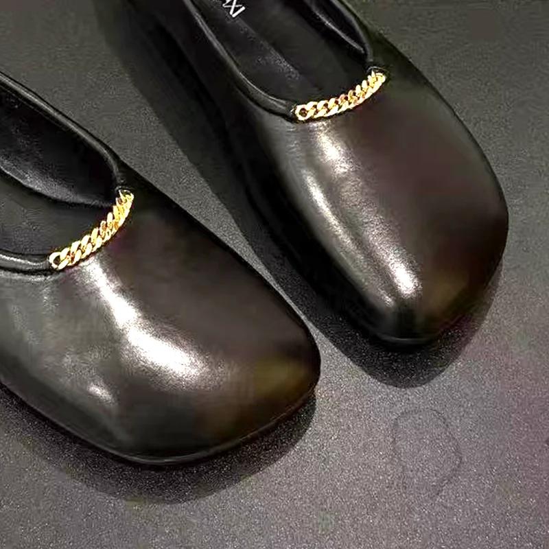 Fashion Women Flats Shoes Platform Shallow Shoes Fashion Dress Loafers Shoes Sport Woman Sneakers 2025 Spring Trend Chain Mujer Zapatos