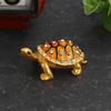 Dekorative Vintage-Aufbewahrungsbox, Retro-Metallschildkröten-Ornament, Schmuckkästchen für Damen