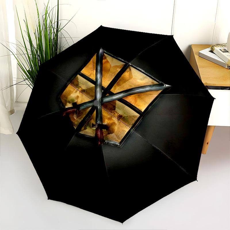 Guardians Honor: Swords United Folding Umbrella Durable Travel Three Folds Sun Umbrella Umbrella