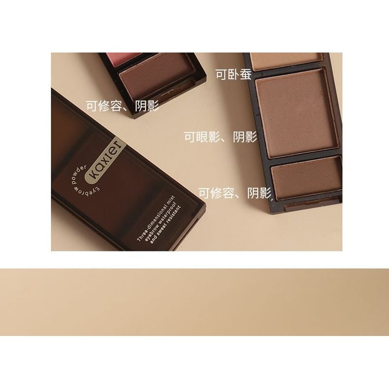 Kaxier - Soft Mist 3D Eyebrow Powder - 4 Types