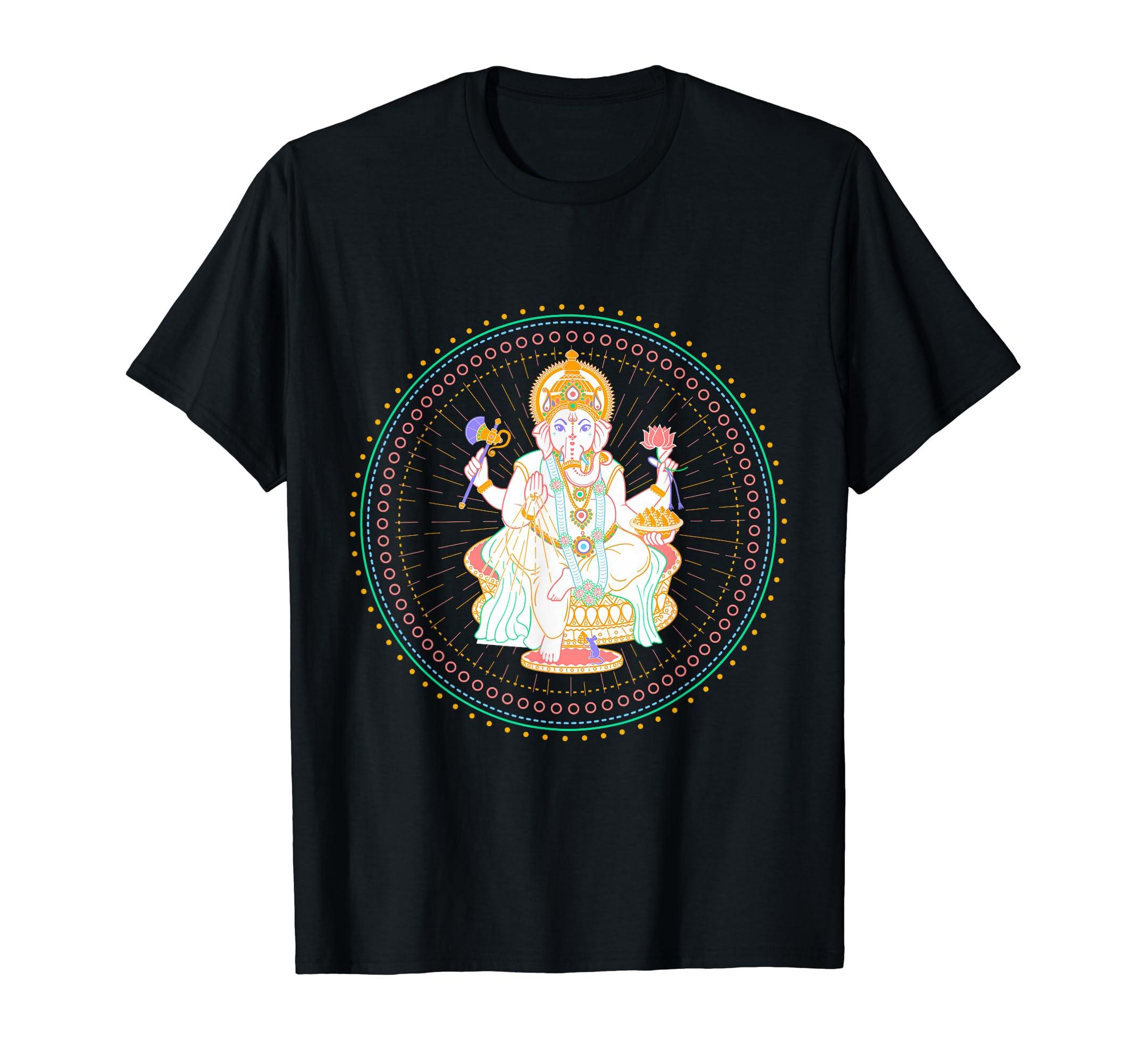

Ganesha Namaste Yoga Mandala Asian Hindu Meditation Chakra T-Shirt
