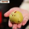 Yixing Zisha Cute and Cartoon Chicken Tea Pet Boutique Flowerpot Landscaping Tea Figurine Play Toys Tea Statue Ornaments Gift