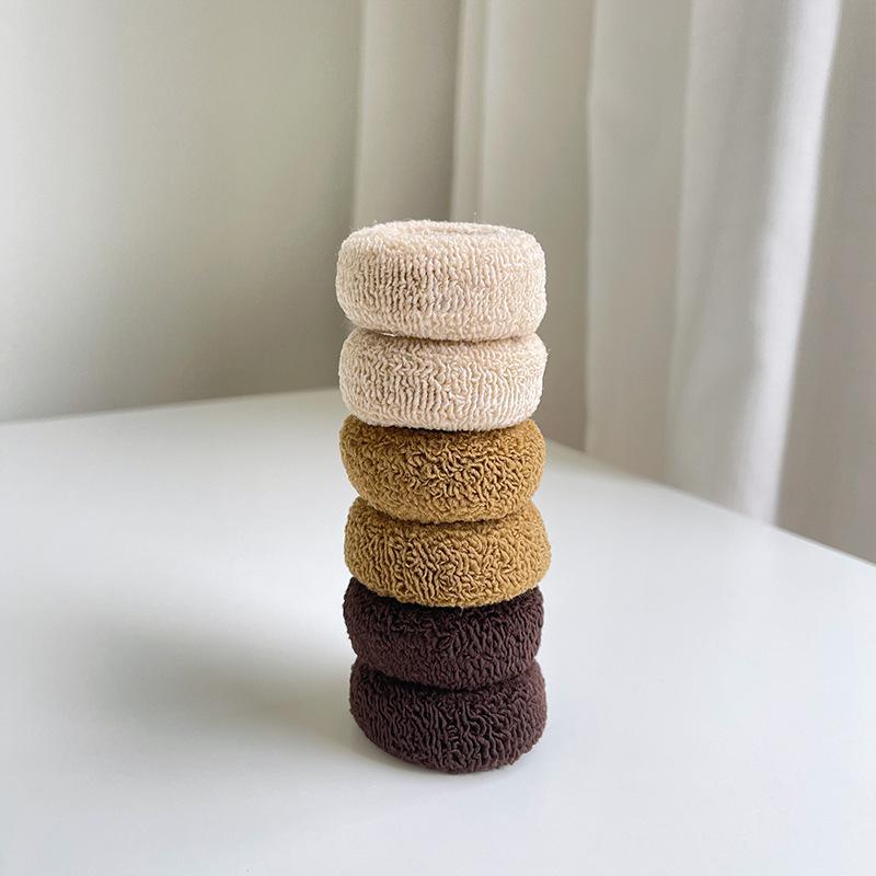 6/12pcs Elastic Hair Bands Thick Hair Rope Ring Updo Ties Headwear Girls Kids Women Hair Accessories