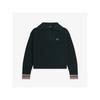 Fred Perry [womens] Half Zip Knit   Night Green Afpf2438134 Q20 qzgAfpf2438134 Q20
