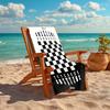 1Pc Chess Strategy Beach Towel, Quick Dry, Multi-Use for Beach Pool Gym Yoga Home Travel, Christmas, Halloween, Xmas Gift M928100