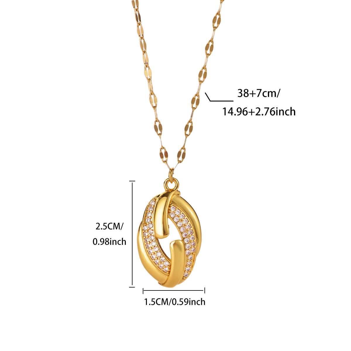 

Vintage Square & Round Geometric Stainless Steel Necklaces for Women Gold Color Anti Fading Choker Wedding Jewelry Accessories