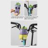 Bike Front Bar Bottle Bag with Two Fasteners, Drawstring Storage Compartment, and Removable Crossbody Carry Option