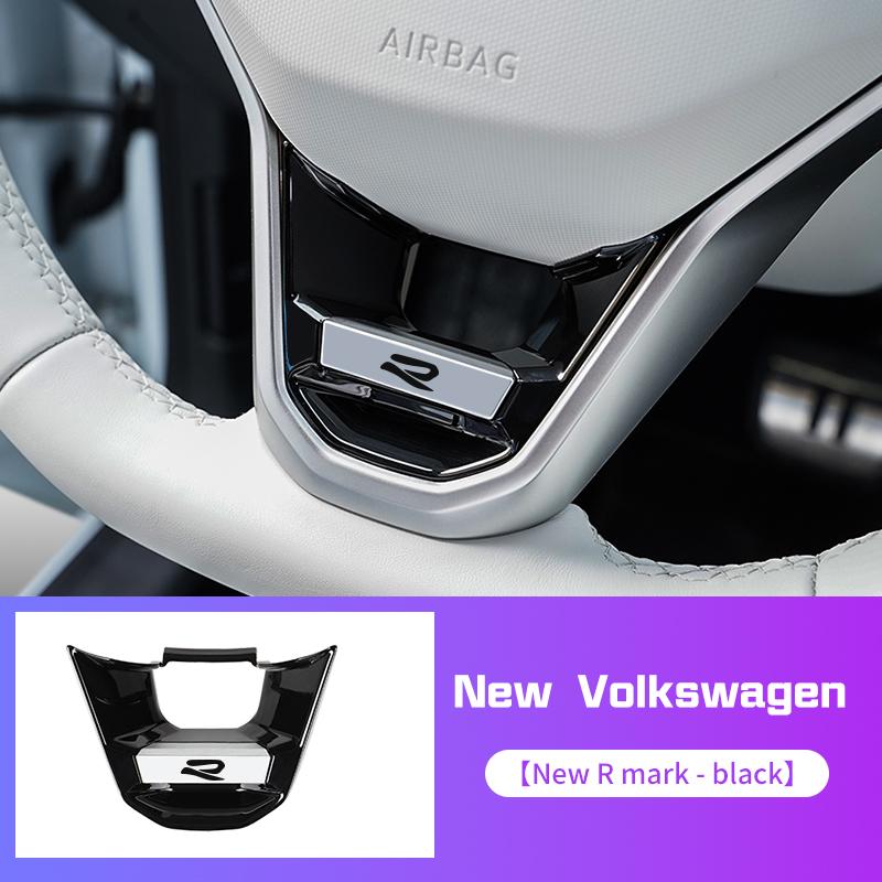 2026 Hot For Volkswagen VW New R R-Line Logo Car Steering Wheel Decoration Cover Accessories For VW Polo Golf MK4 Passat Tiguan