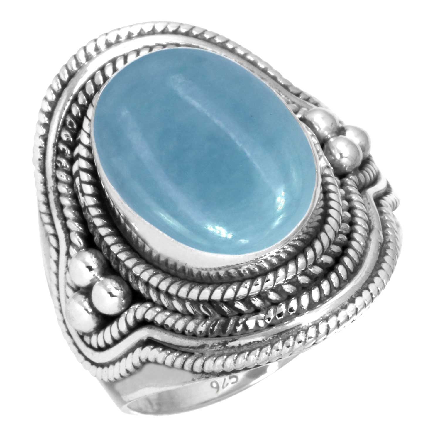 

Кольцо из стерлингового серебра 925 пробы с женским драгоценным камнем, ювелирное изделие ручной работы, подарок на День святого Валентина, амазонит, ангелит, голубой опал, ботсванский агат, мохаве, лазурит, хризоколла 11