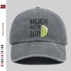 pc Lime Print Baseball Cap Spring Summer Suitable Sun Hat Comfortable And Lightweight Adjustable Strap Trucker Style Retro