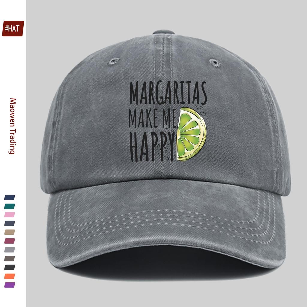pc Lime Print Baseball Cap Spring Summer Suitable Sun Hat Comfortable And Lightweight Adjustable Strap Trucker Style Retro