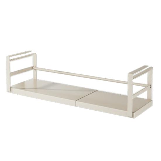 Cabinet Space Saver Expandable Under Shelf Storage Rack Punch-free Hanging Slide-in Retractable Kitchen Shelves Organizer Stainless Carbon Steel