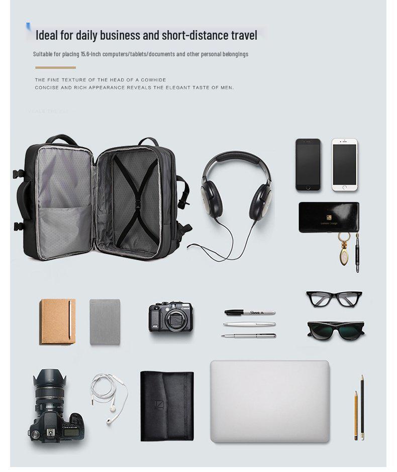 Stilvoller Unisex Business- & Reiserucksack - Wasserdicht, Großes Fassungsvermögen, Ideal für Laptops & Schule