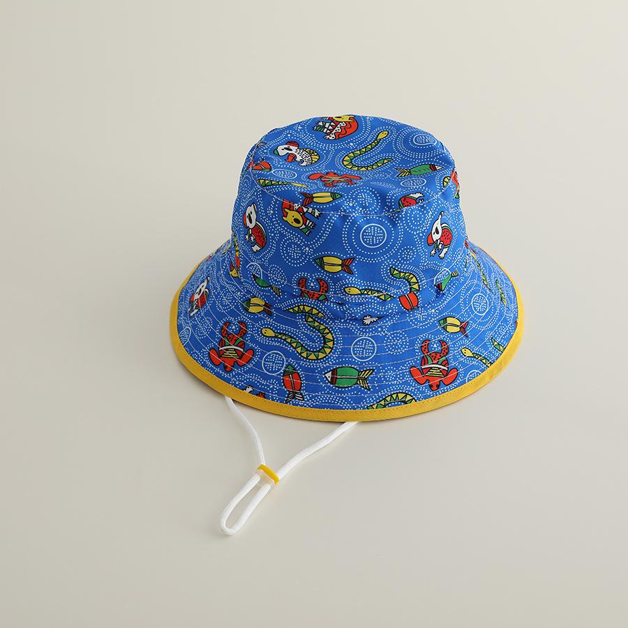 Children New Quick Drying Bucket Hats Summer Sunhat Kids Fishing Hat Sunshade Visor Boys Girls Outdoor Cute Cartoon Beach Cap