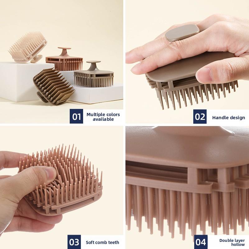 YPE Massage Comb Shampoo Head Massage Brush Hair Body Cleaning Comb Dandruff Removal Itching Relief Massager