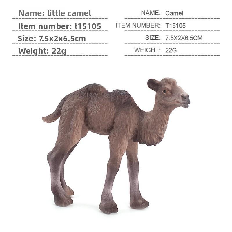 Wildlife Pvc Model Collection With Realistic Desert Camels For Classroom Decor Style I