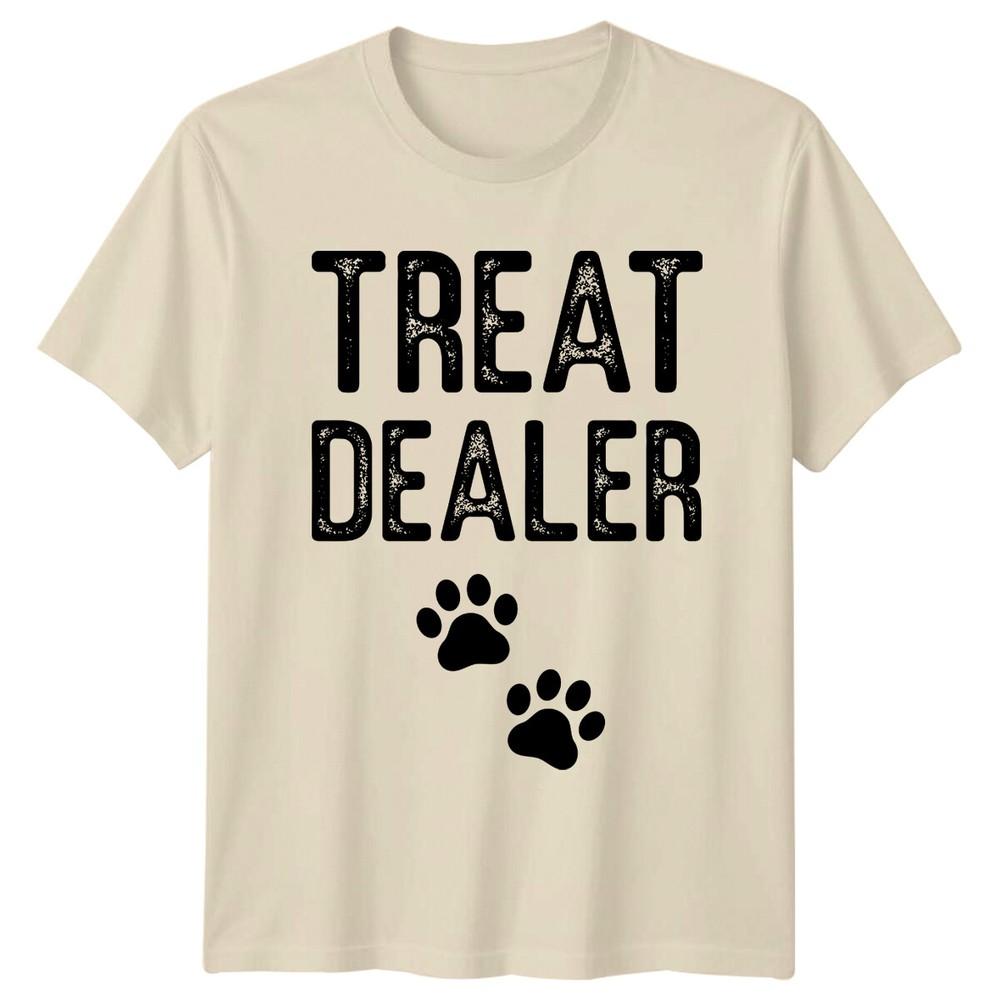 Treat Dealer Dog Paw Prints Graphic Novelty TShirt Unisex T-Shirt S