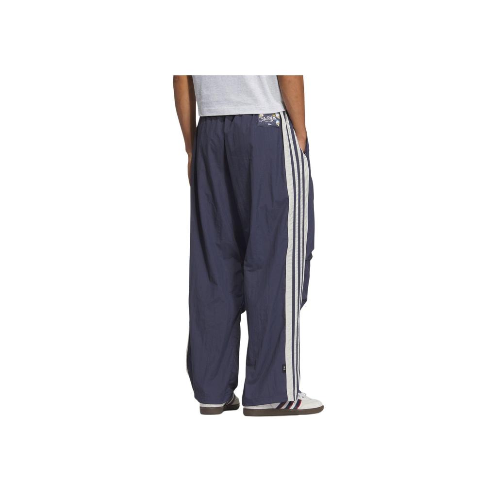 Adidas x Disney Elastic Embroidered Straight-Leg Casual Pants Men Bottoms Dark-Cyan JP1411
