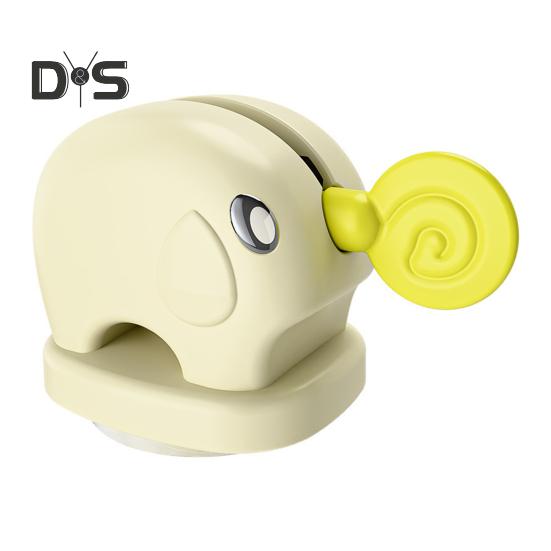 

Настенный выдавливатель зубной пасты Компактный дизайн Симпатичный выдавливатель зубной пасты в форме животного Органайзер на присоске жёлтый