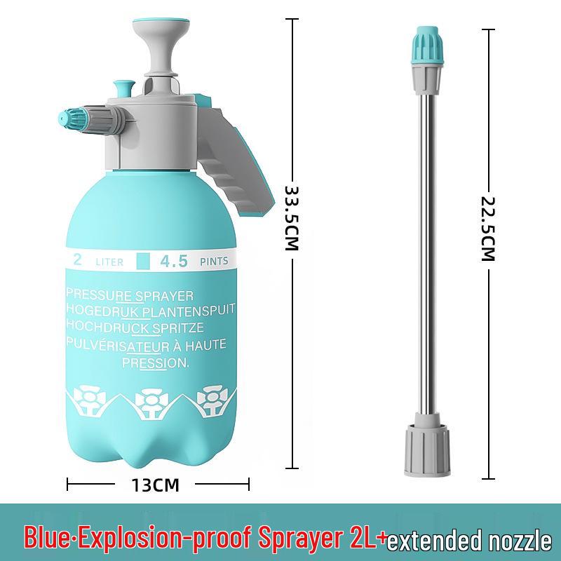 3L High-Capacity Watering Can with Manual Pump Sprayer for Home Use