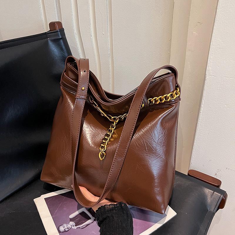 Vintage Women's Bag Large Capacity Student Chain Shoulder Bag Casual Pendulous Messenger Bags New