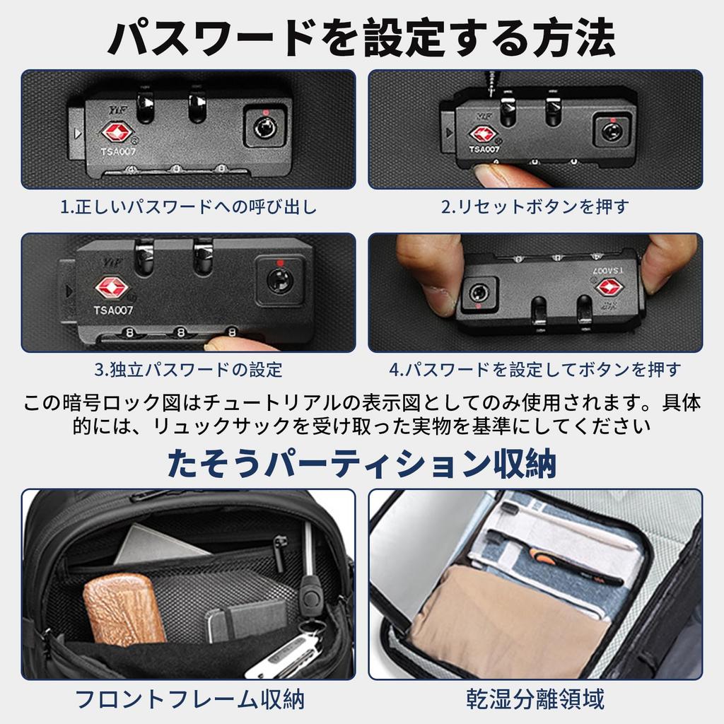 [HVQ] [Innovative Vacuum Compression Technology] Leather Compression Backpack with Built-in Pump, One-Touch Compression, Airbag, 60L Large Capacity,