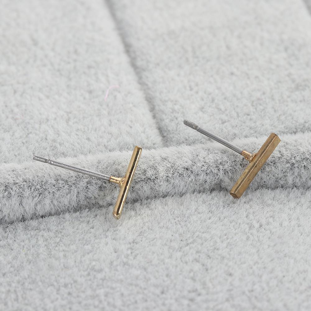 

1 Pair Fashion Women Simple Design Cute Ear Stud Earrings Punk Bar