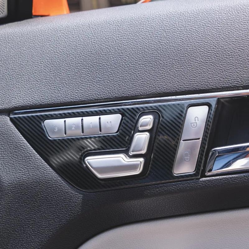 Kohlefaser Auto Innenraum Türgriff Panel Streifen Abdeckung Zierleiste für Mercedes Benz E-Klasse Coupe W207 C207 E200 e260 E350 Zubehör