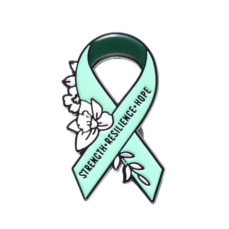 International AIDS Awareness Brooch: Strength, Resilience, Hope Enamel Pin for Women